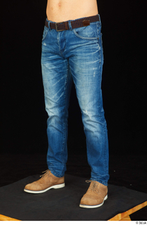 Anatoly blue jeans brown shoes leg lower body 0002.jpg